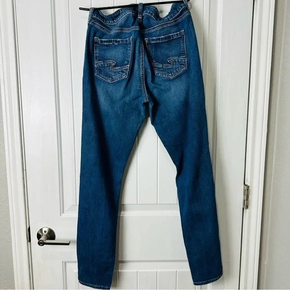 Silver Jeans High Rise Blue Mazy Skinny Jean size 29 - Picture 5 of 6